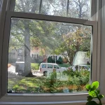 Before and after window cleaning