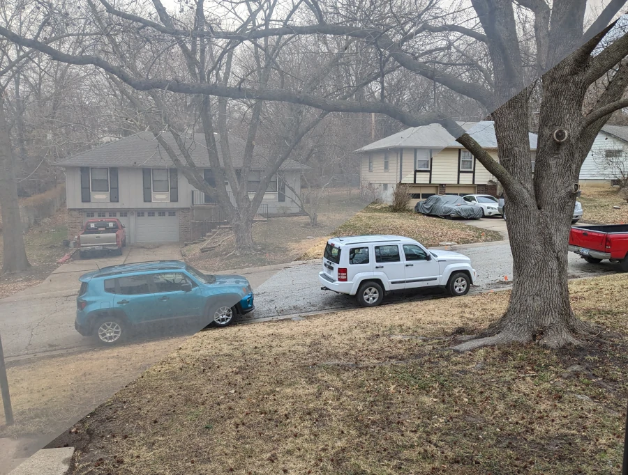 Before and after storm window