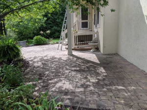 Paver Patio Before